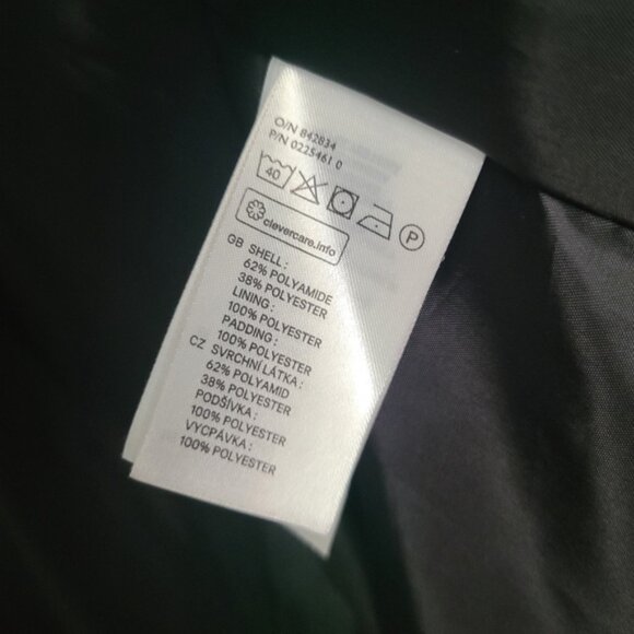 H&M Men's Grey Quilted Bomber Puffer Vest Lined Warm Outerwear Streetwear - Picture 5 of 6